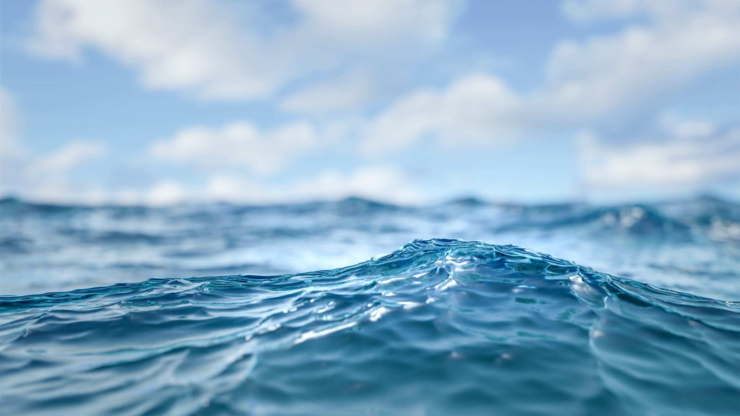 Blauer Meereswellen Hintergrund.