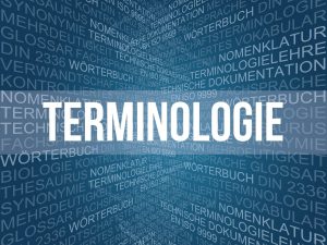Terminologie Beschriftung