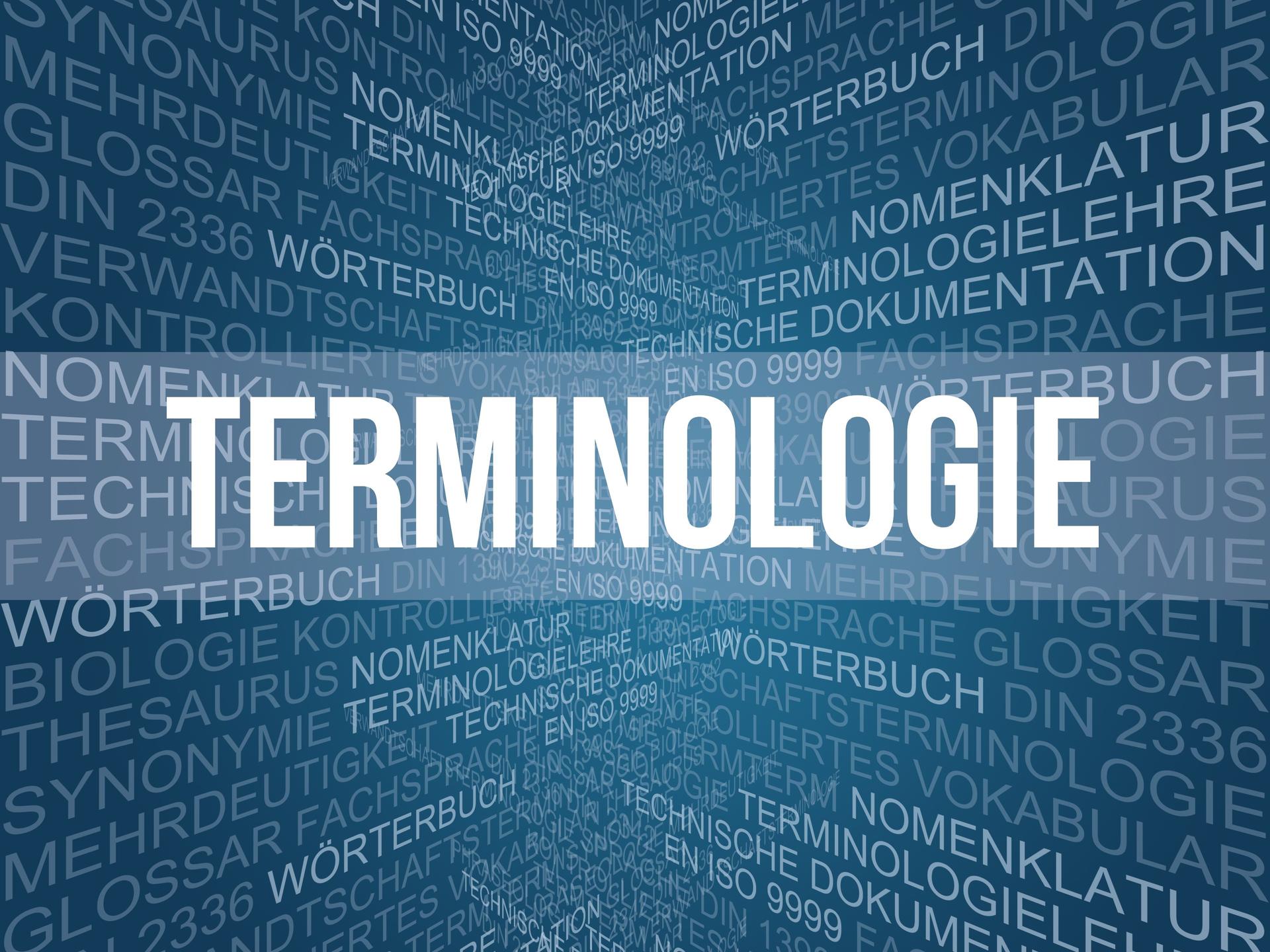 Terminologie Beschriftung